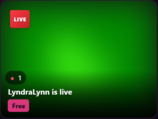 The live overview — every room currently live, with the mode badge on each card.